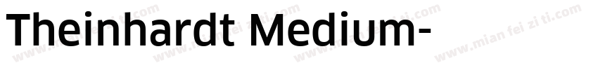 Theinhardt Medium字体转换